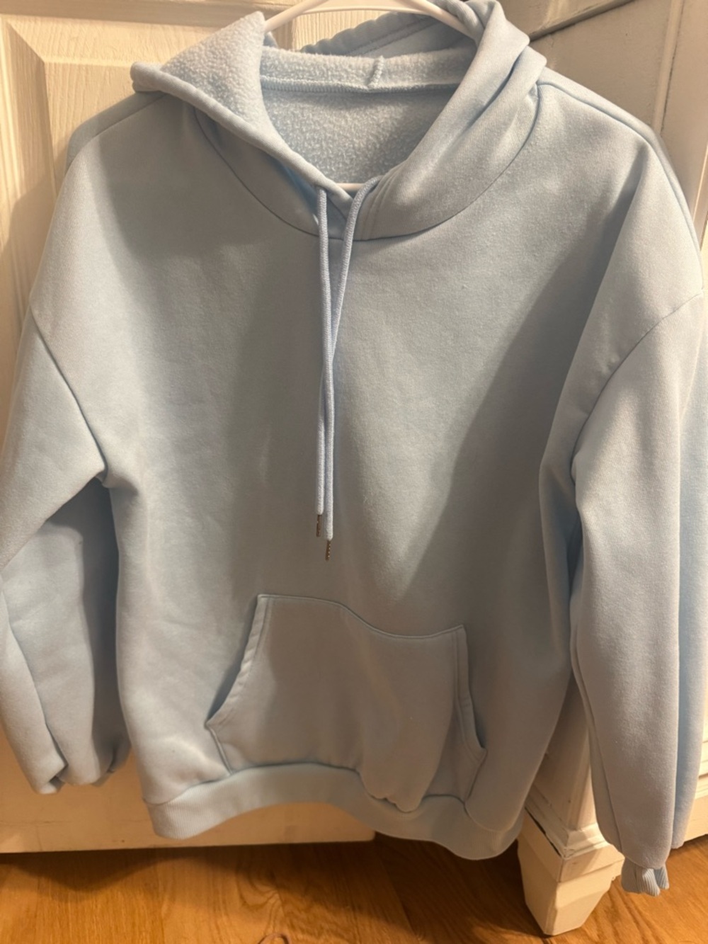 SHEIN Baby Blue Fleece Hoodie